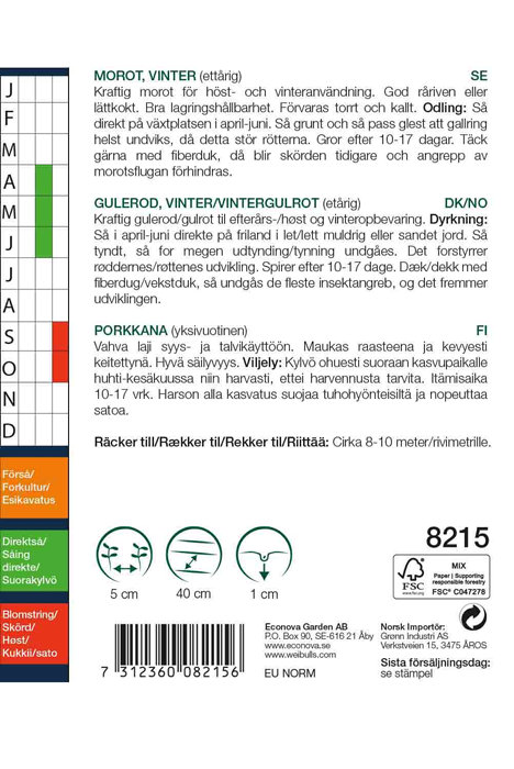 Gulrot vinter 'Flakker'